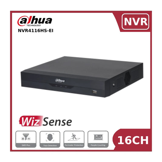 Dahua DHI-NVR4116HS-EI - 16 Channel WizSense Network Video Recorder