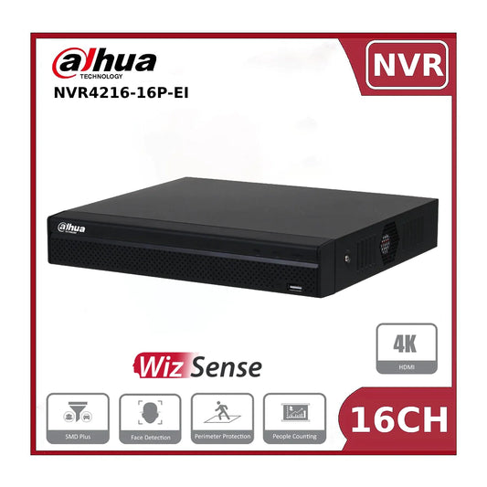 Dahua NVR4216-16P-EI 16 Channel PoE WizSense NVR