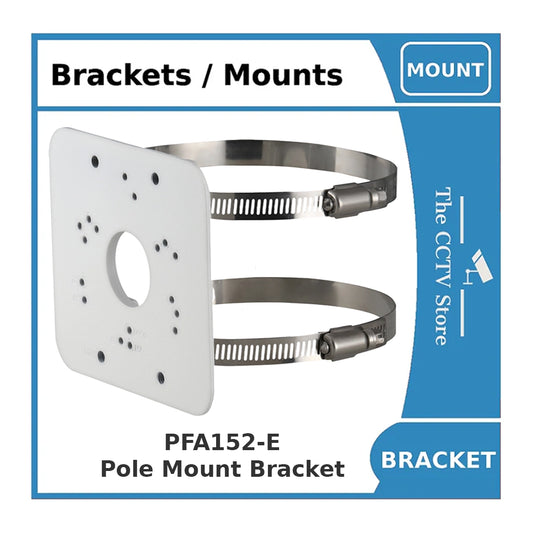 Dahua PFA152-E Pole Mount Bracket, Indoor & Outdoor Use, Load Capacity 3kg, White