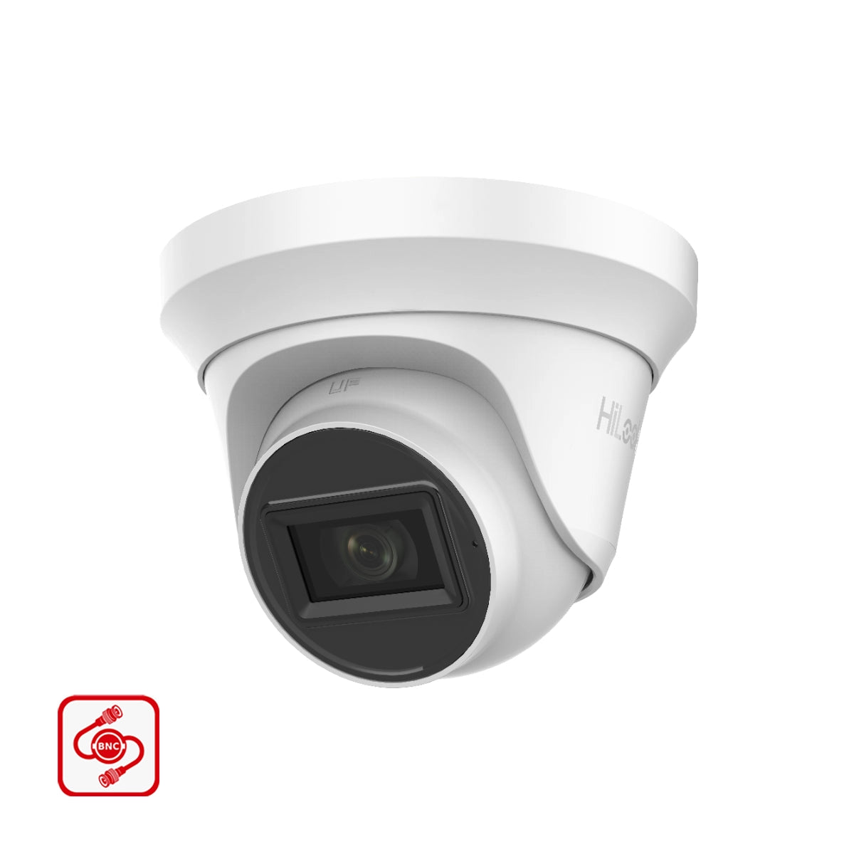 THC-T220-MS HiLook 2MP 1080P HD-TVI analogue turret camera with built-in mic and 40m IR in white