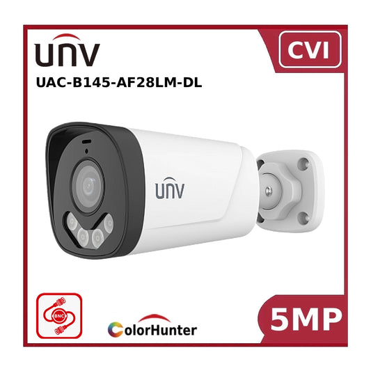 Uniview UAC-B145-AF28LM-DL 5MP Smart Dual Light ColorHunter HD Fixed Bullet Analog Camera