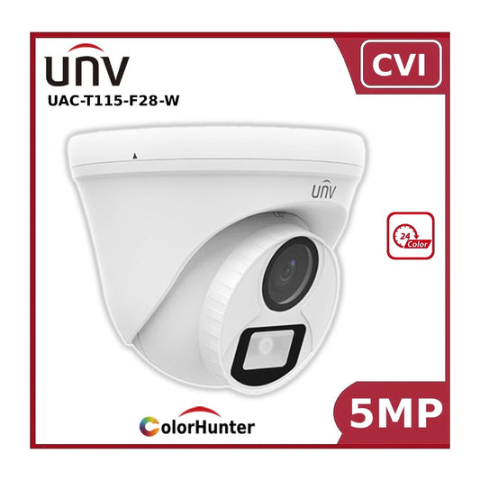 Uniview 5MP UAC-T115-F28-W ColourHunter Turret Analog CVI Camera