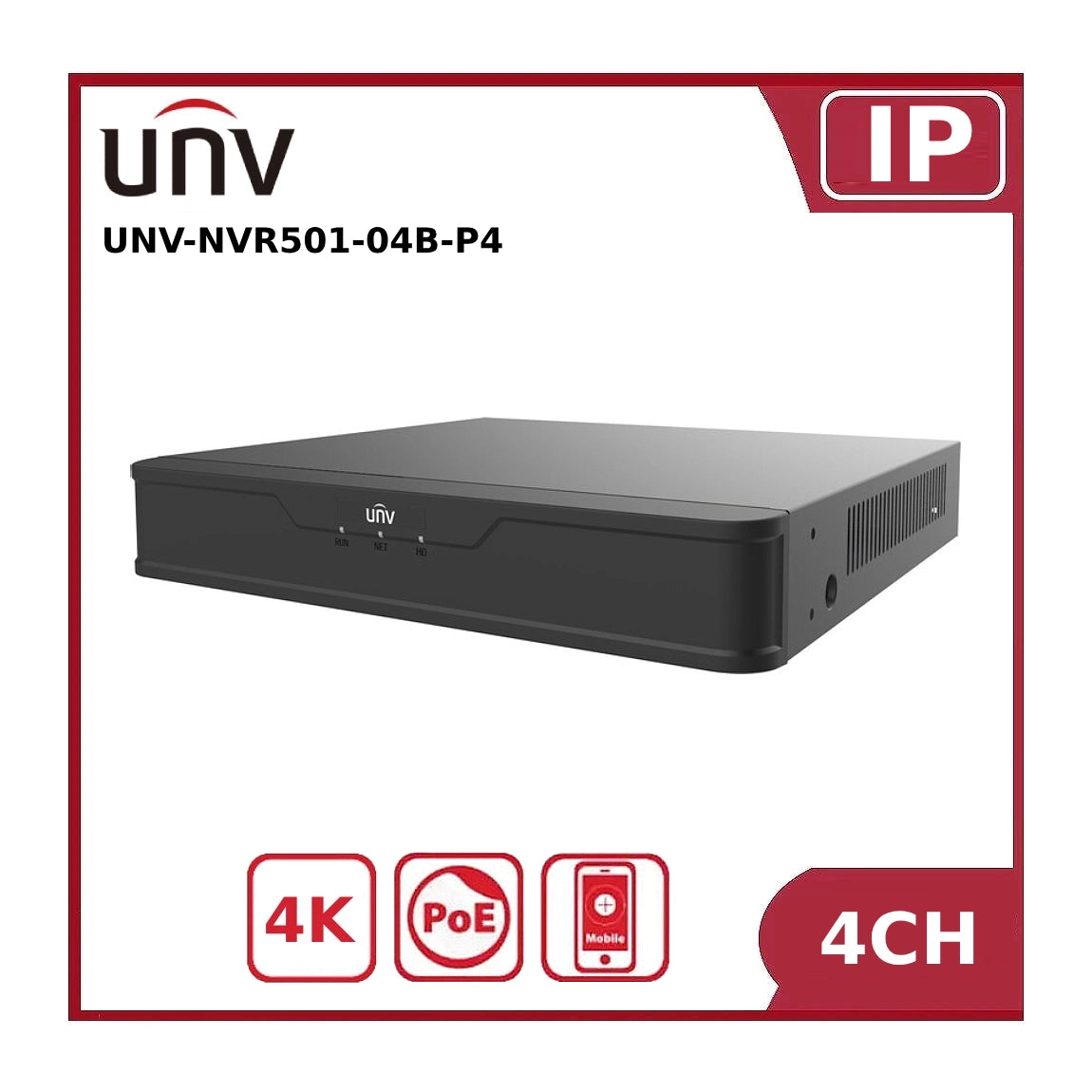 UNV-NVR501-04B-P4