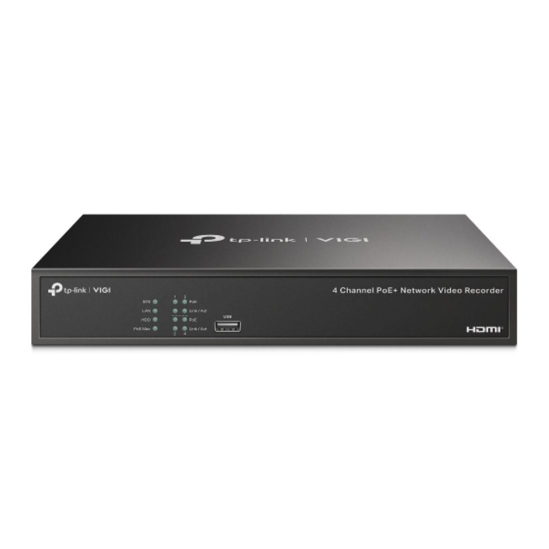 VIGI NVR1004H-4P 4 Channel PoE+ Network Video Recorder w/ 1x HDD Bay