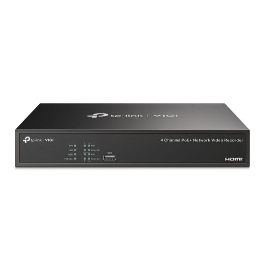 VIGI NVR1004H-4P 4 Channel PoE+ Network Video Recorder w/ 1x HDD Bay