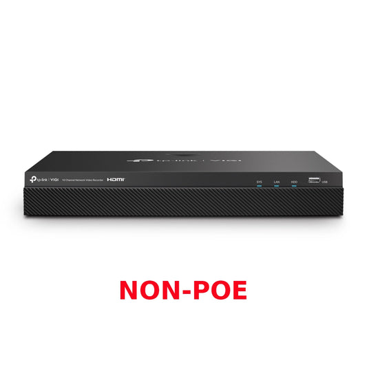 VIGI NVR2016H 16 Channel non-PoE Network Video Recorder w/ 2x HDD Bays