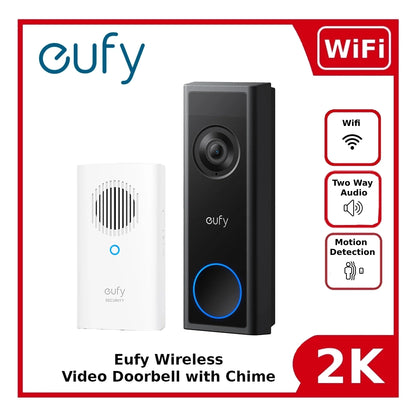 Eufy C31 Video Doorbell with Chime – Enhanced Home Security with Two-Way Communication