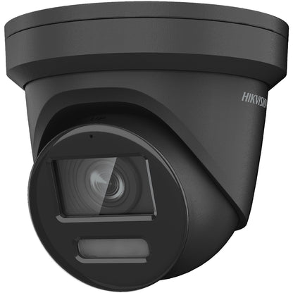 Hikvision DS-2CD2347G2-LSU/SL 4MP ColorVu Turret Network Camera With Mic & Speaker Two Way Audio - 2.8mm Black