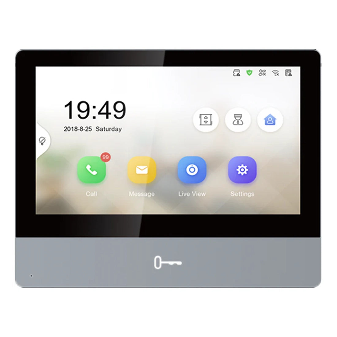 Hikvision DS-KH8350-WTE1 IP Intercom 7” Touchscreen Reddot Monitor