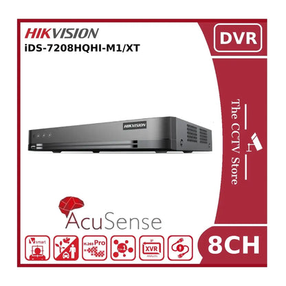 Hikvision iDS-7208HQHI-M1/XT(STD) 8 Channel 3K/5MP AcuSense Hybrid DVR