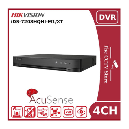 Hikvision iDS-7208HQHI-M1/XT(STD) 8 Channel 3K/5MP AcuSense Hybrid DVR