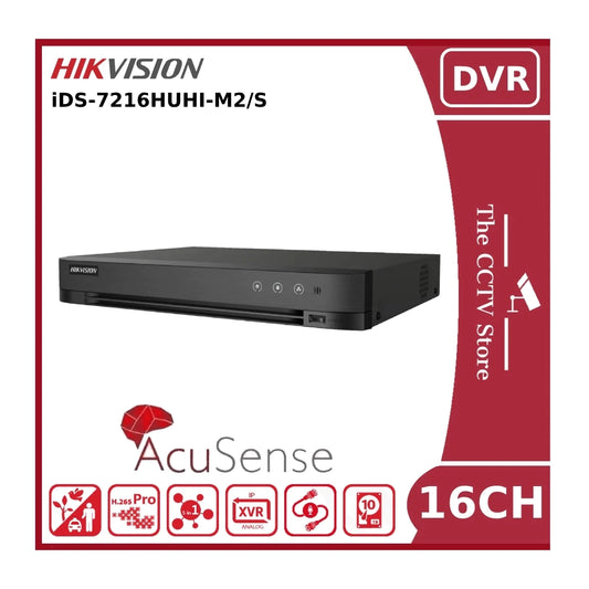 Hikvision iDS-7216HUHI-M2/S 8MP Lite TVI 16 Channel Acusense Hybrid DVR