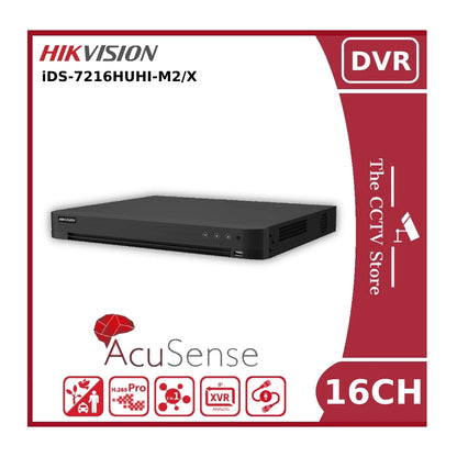 Hikvision IDS-7216HUHI-M2/X 8MP AoC AcuSense Turbo 16ch 4K 8MP DVR