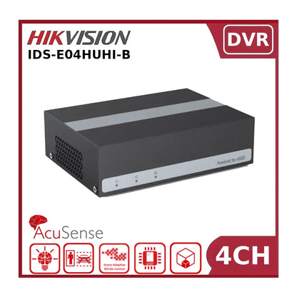 Hikvision iDS-E04HUHI-B – 8MP 4CH AcuSense AoC eDVR with Built-in 1TB eSSD - Clearance