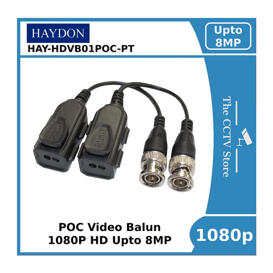 8MP Haydon HD POC Passive Video Balun 1080p Upto 8MP - HAY-HDVB01POC-PT