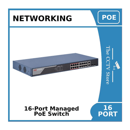 16-Port DS-3E1318P-EI Hikvision 100Mbps Smart Managed PoE Switch