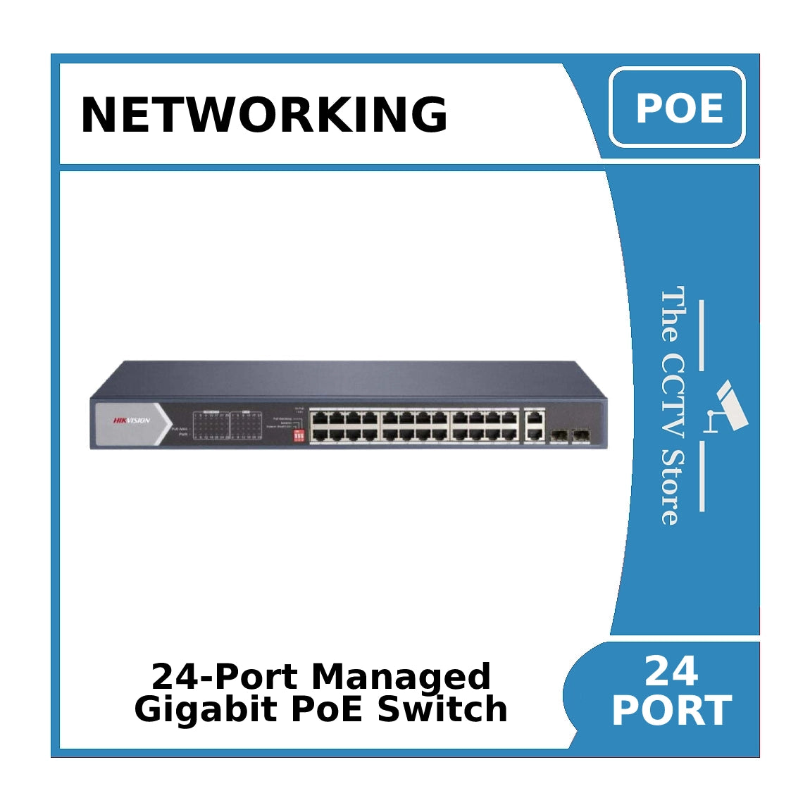 24-Port Hikvision DS-3E1526P-SI Smart Managed 24-Port Gigabit PoE Switch