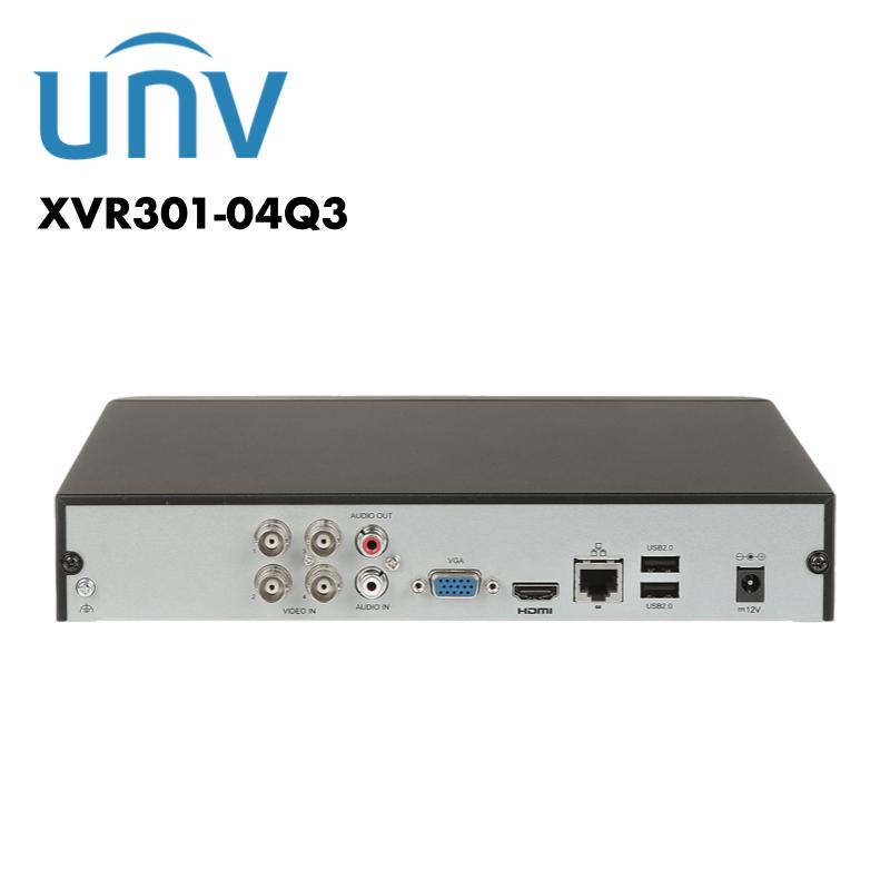 Uniview 4 Channel upto 8MP UNV-XVR301-04Q3 4K Hybrid AoC XVR