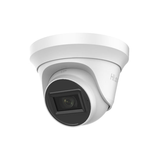 THC-T220-MS HiLook 2MP 1080P HD-TVI analogue turret camera with built-in mic and 40m IR in white