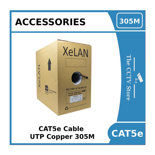 CAT5e Outdoor UTP Networking Cable - Black 23 AWG - 305m (Image for Reference Only)