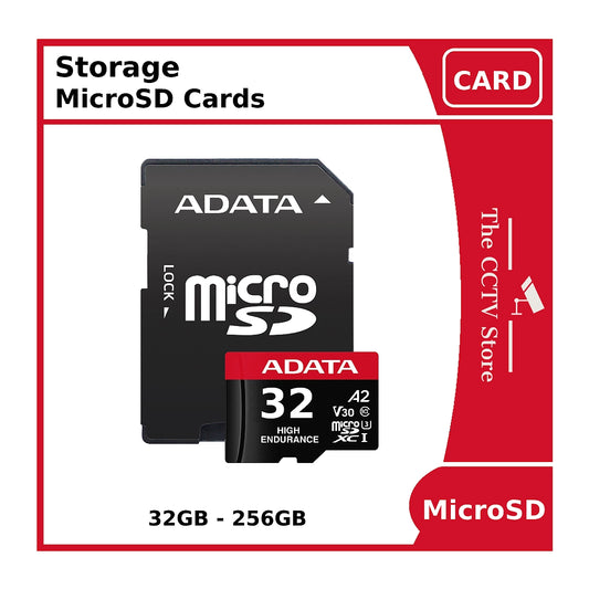 ADATA MicroSD Cards - High Endurance microSDXC/SDHC UHS-I Cards - In 32GB - 256GB Capacity
