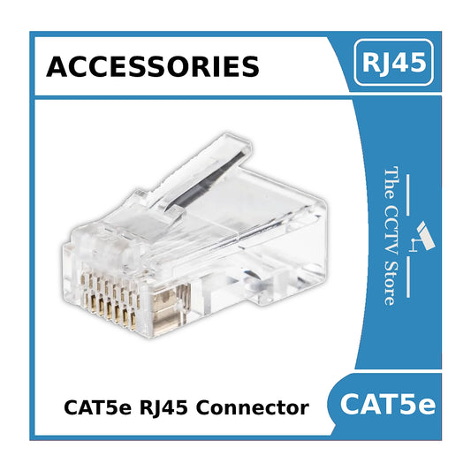 Cat5e RJ45 Plug Crimp Connector for CAT5e Ethernet Cable