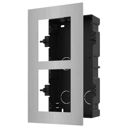 Hikvision DS-KD-ACF2/S Modular 2 Way Flush Mounting Bracket - Stainless Steel