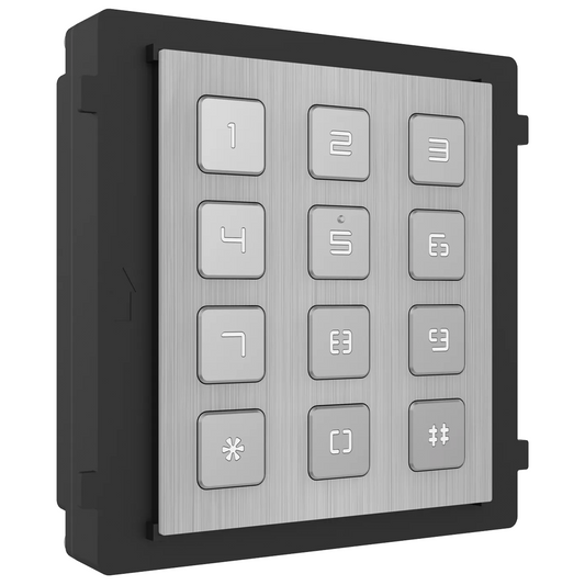 Hikvision DS-KD-KP/S Modular Intercom Keypad Module - Stainless Steel
